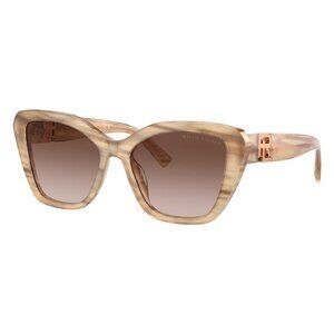 New RALPH LAUREN The Isable Brown Butterfly RL8216U 610613 Sunglasses Women
